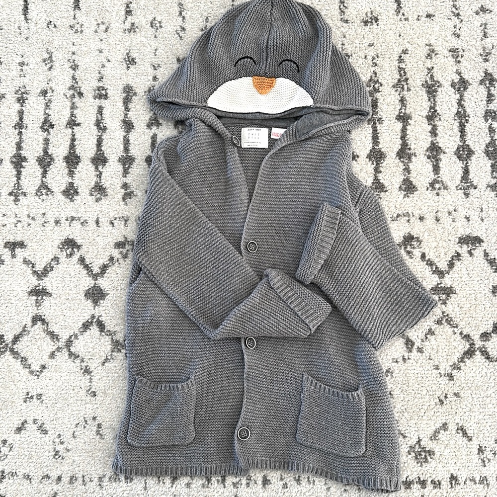 Zara Baby Knit Wear Penguin Sweater